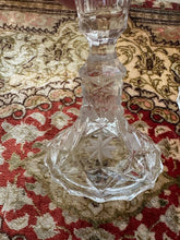 Load image into Gallery viewer, Wara Lead Crystal Candlestick Holders – Pair of 5" Hand-Cut Etched Star Candle Holders, Made in Germany