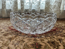 Load image into Gallery viewer, Gorham Fine Crystal Bowl – 8.5" Round Cut Glass Serving or Display Bowl, Made in Germany
