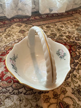 Load image into Gallery viewer, Lenox Serenade Porcelain Basket – 5.5" Ivory Floral & Bird Design with 24K Gold Trim, Made in USA