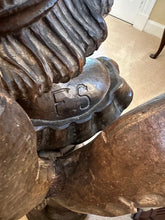 Load image into Gallery viewer, Carved Wooden Angel Playing Violin - Paper Mache Form - Vintage