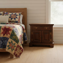 Load image into Gallery viewer, Bennington Pine Nightstand with Lower Cabinet – Solid Craftsmanship