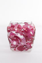Load image into Gallery viewer, Handcrafted Textured Glass Vase with Pink Koi Fish Design – 9" Tall