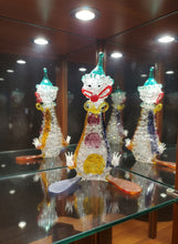 Load image into Gallery viewer, Hand-Blown Murano-Style Glass Clown Figurine – Multicolor Art Glass Circus Clown