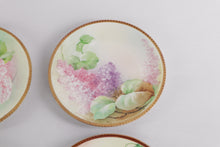 Load image into Gallery viewer, Set of 4 Vintage Richard Ginori Hand-Painted Floral Plates β Italy, 8.5" Porcelain with Gilt Trim