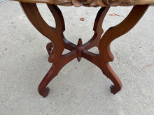Load image into Gallery viewer, Victorian-Style Marble Top Parlor / Tea / Entry Table – 27.5” Tall
