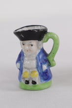 Load image into Gallery viewer, Set of 3 Vintage Miniature Toby Jugs – Hand-Painted Ceramic Pitchers, Made in Japan