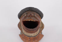 Load image into Gallery viewer, Vintage Hand-Carved Wooden Laughing Figures – "You & Me" Folk Art Couple – 3.5” Tall