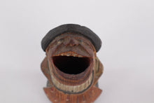 Load image into Gallery viewer, Vintage Hand-Carved Wooden Laughing Figures – "You & Me" Folk Art Couple – 3.5” Tall