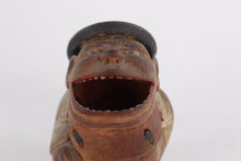 Load image into Gallery viewer, Vintage Hand-Carved Wooden Laughing Figures – "You & Me" Folk Art Couple – 3.5” Tall