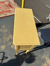 Load image into Gallery viewer, Elegant Yellow Console Table with Long Cabriole Legs