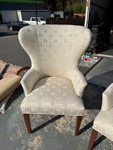Load image into Gallery viewer, Designer Upholstered Wing Chairs by Jessica Charles