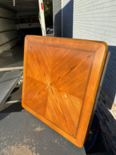 Load image into Gallery viewer, Oak Dining Set with 42" Table & Four Rolling Chairs