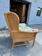 Load image into Gallery viewer, Lane Venture Rattan Lounge Chair with Botanical Upholstery