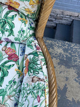 Load image into Gallery viewer, Lane Venture Rattan Lounge Chair with Botanical Upholstery