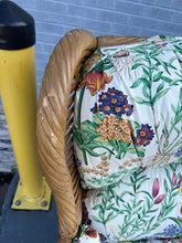 Load image into Gallery viewer, Lane Venture Rattan Lounge Chair with Botanical Upholstery