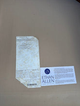 Load image into Gallery viewer, Ethan Allen Curved Rattan Armchair with White Cushions