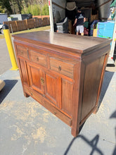 Load image into Gallery viewer, Rustic Asian Buffet Cabinet with Lower Drawers