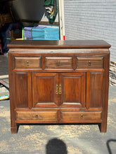 Load image into Gallery viewer, Rustic Asian Buffet Cabinet with Lower Drawers