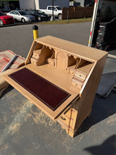 Load image into Gallery viewer, Hand-Decorated Jasper Writing Desk with Crackle Finish