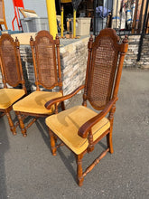 Load image into Gallery viewer, Thomasville Segovia Dining Set – Table w/ 2 Leaves + 8 Cane-Back Chairs (Spanish Mediterranean Style)