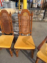 Load image into Gallery viewer, Thomasville Segovia Dining Set – Table w/ 2 Leaves + 8 Cane-Back Chairs (Spanish Mediterranean Style)