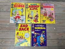 Load image into Gallery viewer, Lot of 5 Vintage Harvey Comics — Sad Sack & Funny Friends (1950s–1960s) | Classic George Baker Art