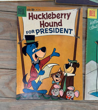 Load image into Gallery viewer, Lot of 5 Vintage Dell Comics — Tom & Jerry, Pixie & Dixie, Chilly Willy, Huckleberry Hound (1960s) | Classic Hanna-Barbera & Walter Lantz
