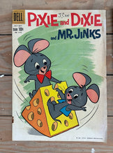 Load image into Gallery viewer, Lot of 5 Vintage Dell Comics — Tom & Jerry, Pixie & Dixie, Chilly Willy, Huckleberry Hound (1960s) | Classic Hanna-Barbera & Walter Lantz