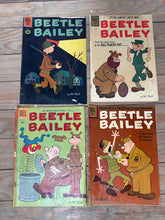 Load image into Gallery viewer, Lot of 4 Vintage Dell “Beetle Bailey” Comics (1950s–1960s) | Mort Walker | Classic Army Humor