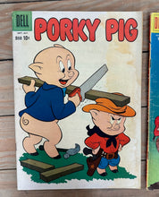 Load image into Gallery viewer, Lot of 4 Vintage Dell Looney Tunes Comics — Porky Pig, Daffy Duck & Looney Tunes (1950s–1960s) | Classic Warner Bros. Characters