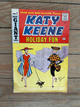 Load image into Gallery viewer, Katy Keene Holiday Fun No. 7 – Archie Giant Series – Vintage 25¢ Fashion Comic (Bill Woggon Art)