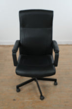 Load image into Gallery viewer, IKEA MILLBERGET Black Swivel Office Chair Adjustable Height Task Chair