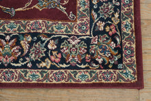 Load image into Gallery viewer, Imperial Heirloom Wine & Navy Traditional Area Rug – 5'5" x 7'7"