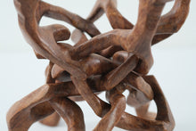 Load image into Gallery viewer, Carved Interlocking Camel Candle / Plant Holder
