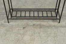Load image into Gallery viewer, Iron and Glass Console Table with Lower Shelf