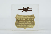 Load image into Gallery viewer, Cold War Barbed Wire Souvenir Iron Curtain Acrylic Display Block