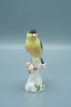 Load image into Gallery viewer, Italian Porcelain Greenfinch Figurine – Hand Painted – 6.75" Tall