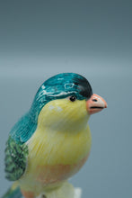 Load image into Gallery viewer, Italian Porcelain Greenfinch Figurine – Hand Painted – 6.75" Tall