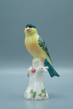 Load image into Gallery viewer, Italian Porcelain Greenfinch Figurine – Hand Painted – 6.75" Tall