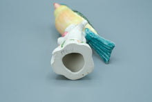 Load image into Gallery viewer, Italian Porcelain Greenfinch Figurine – Hand Painted – 6.75" Tall