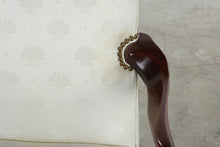 Load image into Gallery viewer, Traditional Mahogany Queen Anne Accent Armchair with Shell Pattern Upholstery