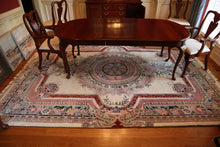 Load image into Gallery viewer, Ivory Rug with Center Medallion – Hand-Woven Wool – 8' x 11'
