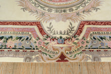 Load image into Gallery viewer, Ivory Rug with Center Medallion – Hand-Woven Wool – 8' x 11'