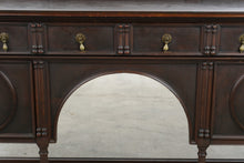 Load image into Gallery viewer, Antique W.A. Hathaway Jacobean Dark Wood Buffet Sideboard