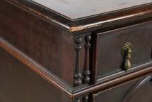 Load image into Gallery viewer, Antique W.A. Hathaway Jacobean Dark Wood Buffet Sideboard