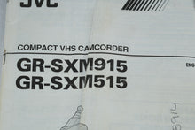 Load image into Gallery viewer, JVC GR SXM915 Super VHS Camcorder Bundle Remote Charger Case