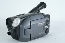 Load image into Gallery viewer, JVC GR-AXM300 Compact VHS Camcorder Bundle – 44x Zoom w/ Ambico Battery, & Manual (Untested)
