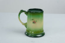 Load image into Gallery viewer, Antique J and E Mayer Pottery Tankard Mug Hand Painted Grapes Green Victorian