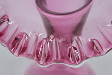 Load image into Gallery viewer, Fenton Cranberry Opalescent Jack In The Pulpit Vase 12 Inch Tall