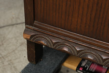Load image into Gallery viewer, Antique 1920s Jacobean Revival Carved Wood Buffet Sideboard – 62 Inches